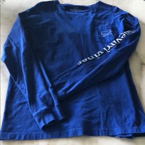 Cobalt Blue Vineyard Vines Long Sleeve T-Shirt